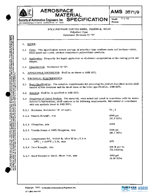 SAE AMS3571/9 PDF
