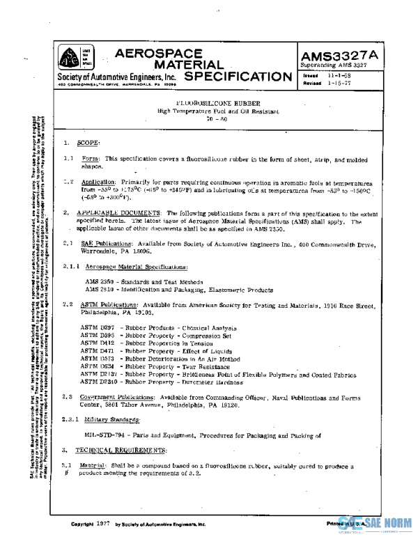 SAE AMS3327A PDF SAE AMS3327A PDF