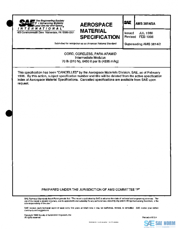SAE AMS3814/2A PDF SAE AMS3814/2A PDF