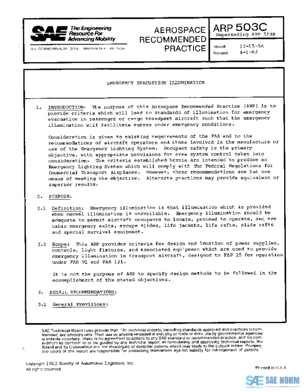 SAE ARP503C PDF