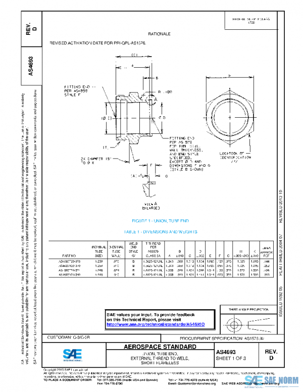 SAE AS4693D PDF SAE AS4693D PDF