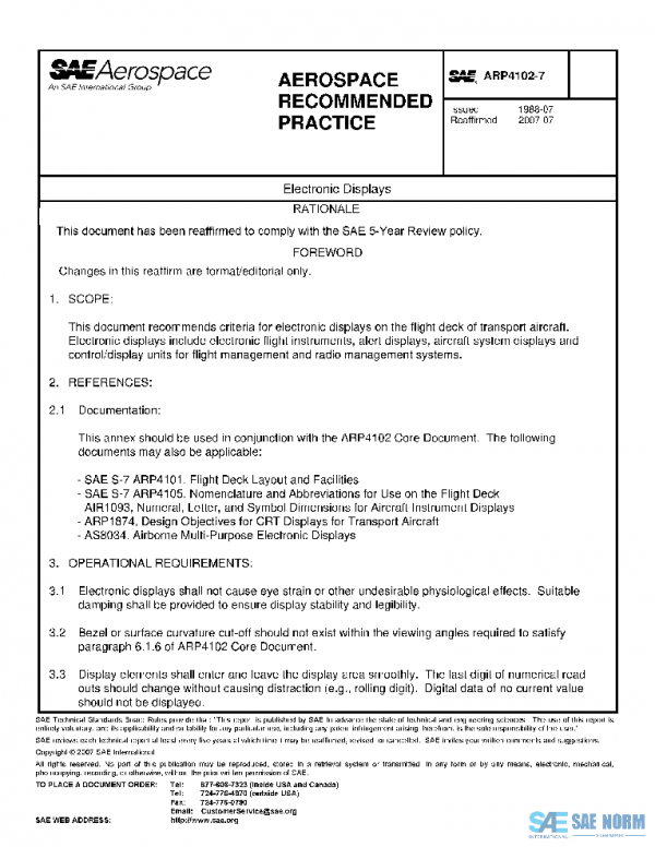 SAE ARP4102/7 PDF SAE ARP4102/7 PDF
