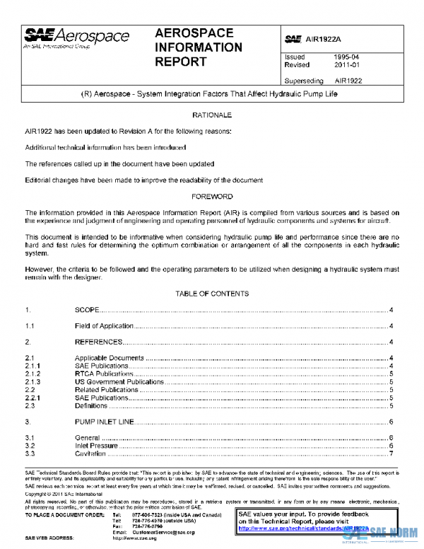 SAE AIR1922A PDF