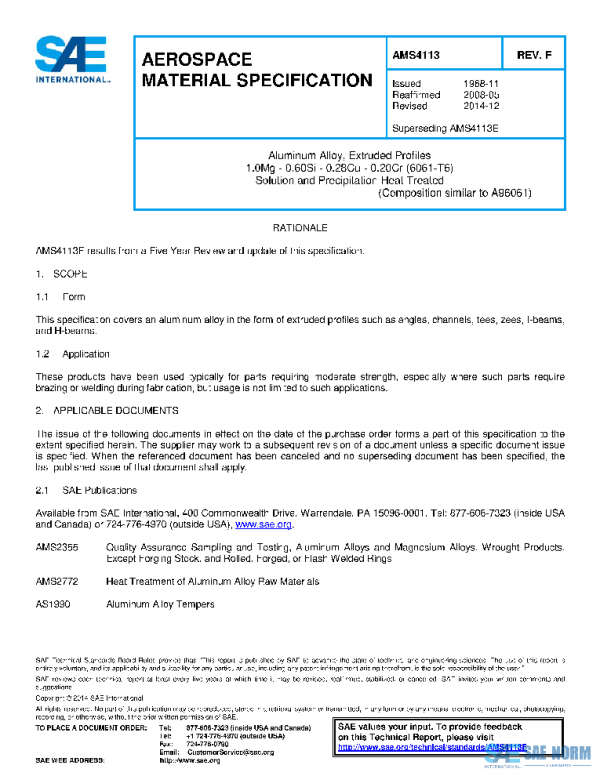 SAE AMS4113F PDF