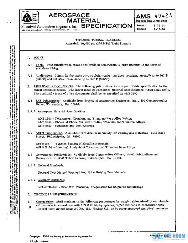 SAE AMS4942A PDF SAE AMS4942A PDF