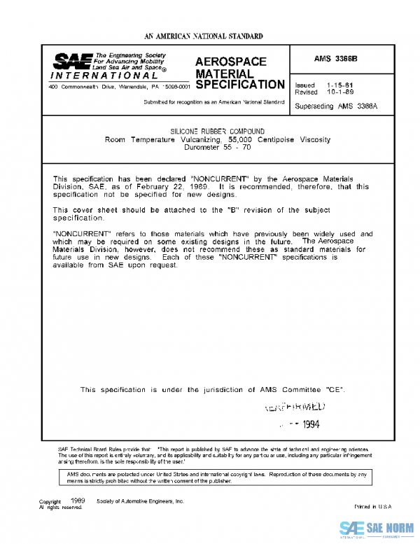 SAE AMS3366B PDF
