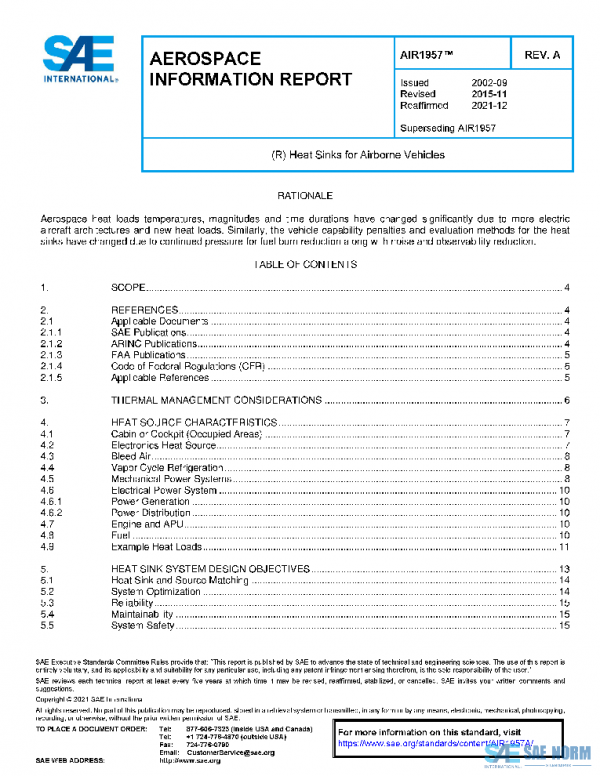 SAE AIR1957A PDF SAE AIR1957A PDF
