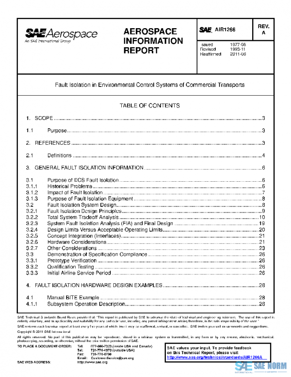SAE AIR1266A PDF SAE AIR1266A PDF
