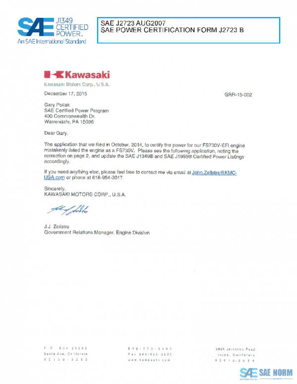 SAE CPKW2_15FS730V PDF