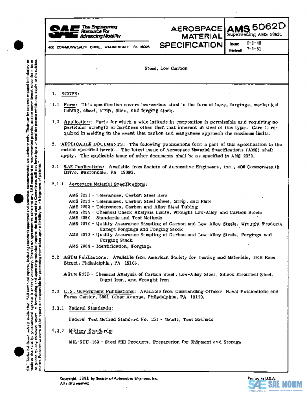 SAE AMS5062D PDF