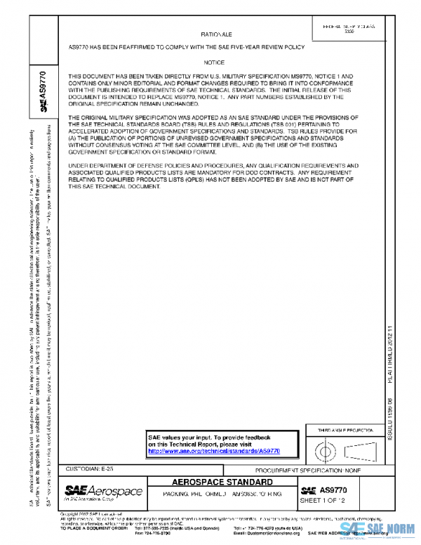 SAE AS9770 PDF SAE AS9770 PDF