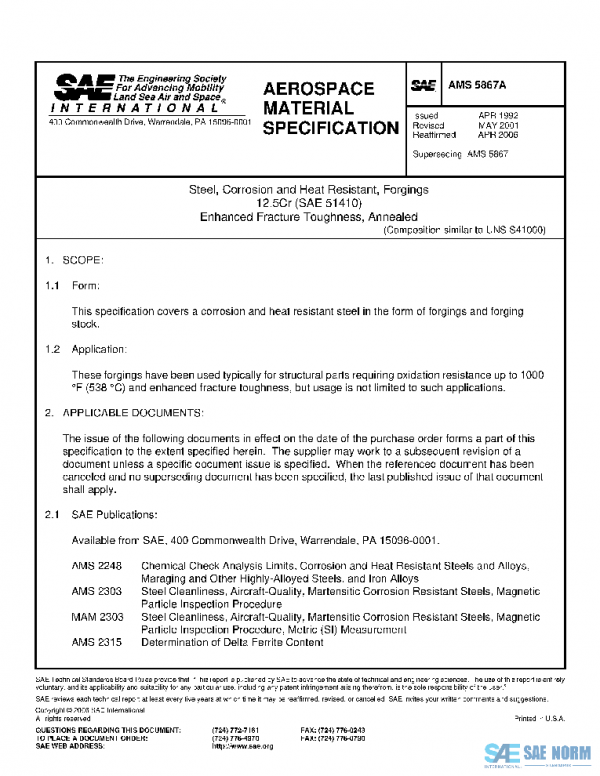 SAE AMS5867A PDF