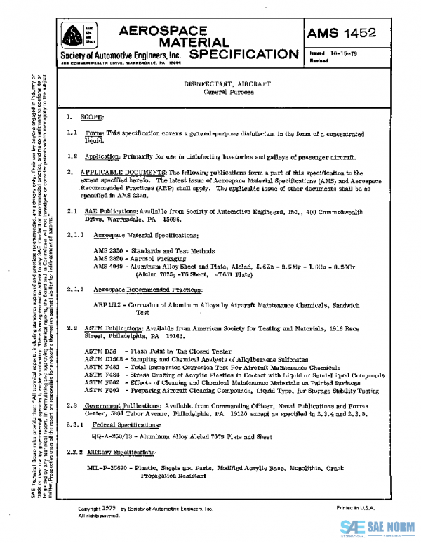 SAE AMS1452 PDF