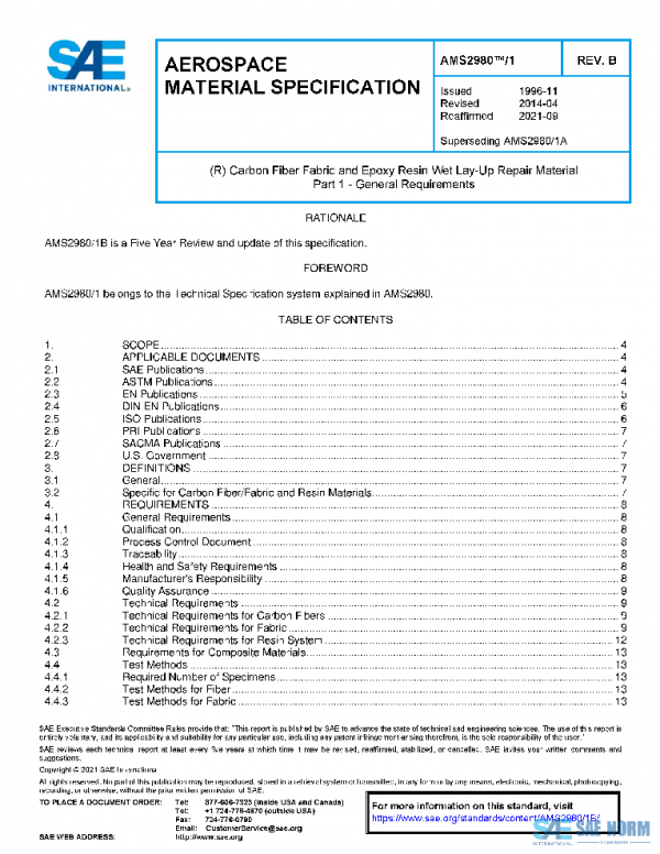 SAE AMS2980/1B PDF