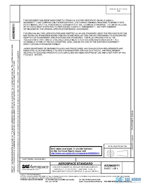 SAE AS29600/11 PDF