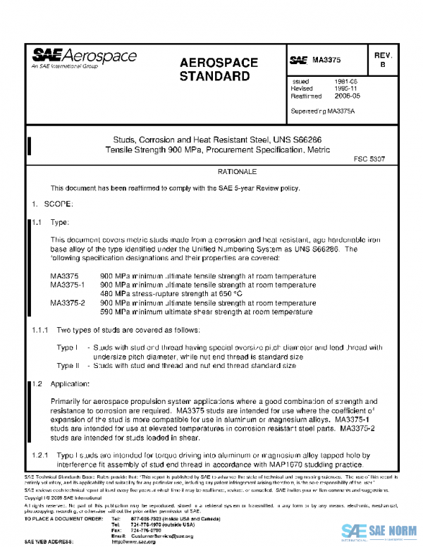 SAE MA3375B PDF