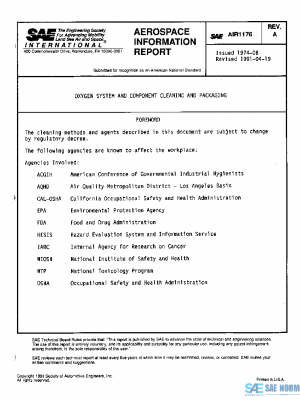 SAE AIR1176A PDF