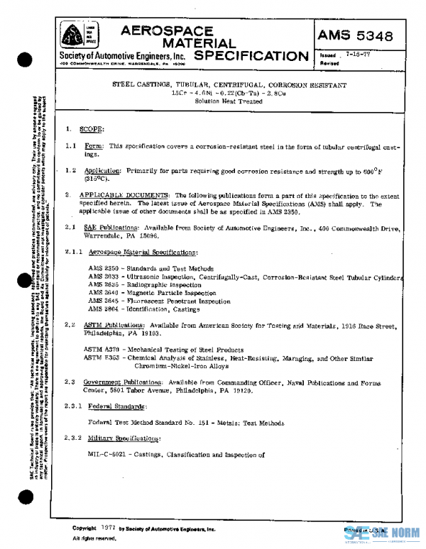 SAE AMS5348 PDF