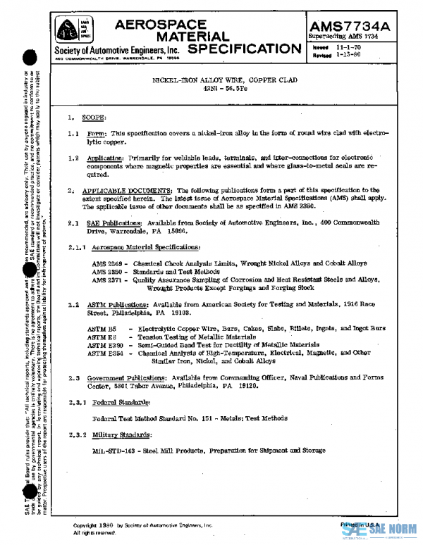 SAE AMS7734A PDF SAE AMS7734A PDF