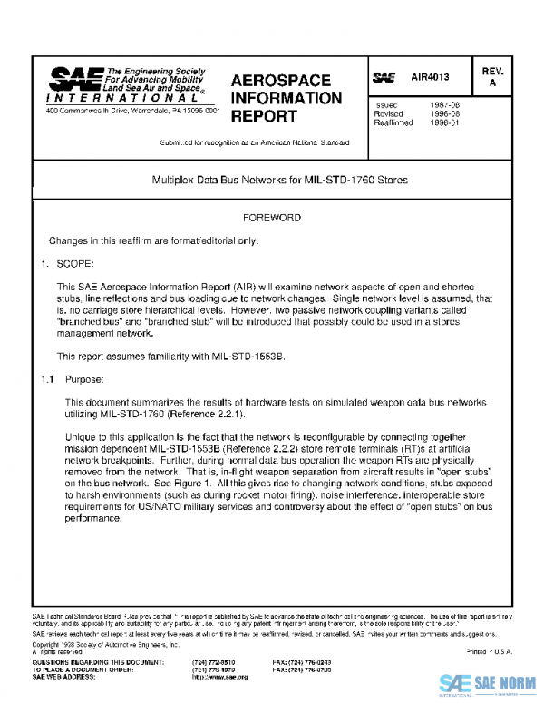 SAE AIR4013A PDF SAE AIR4013A PDF