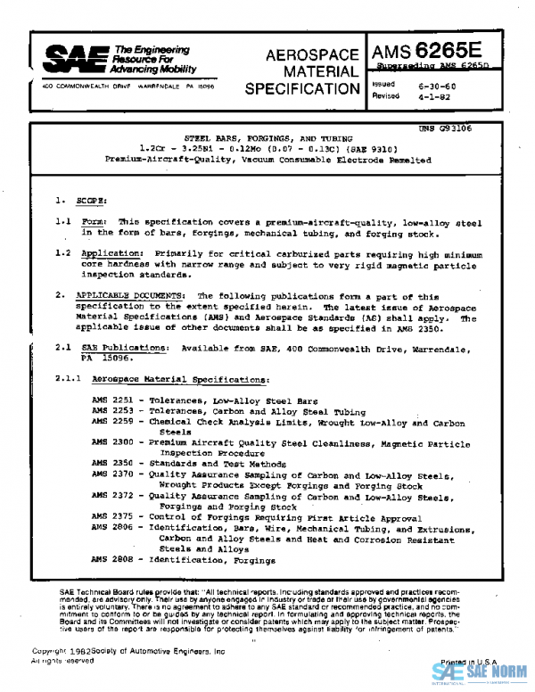 SAE AMS6265E PDF