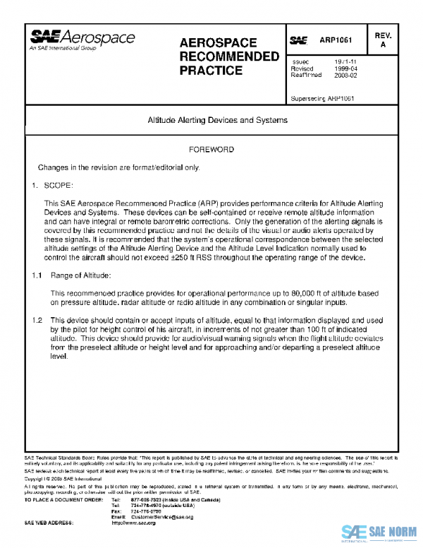 SAE ARP1061A PDF