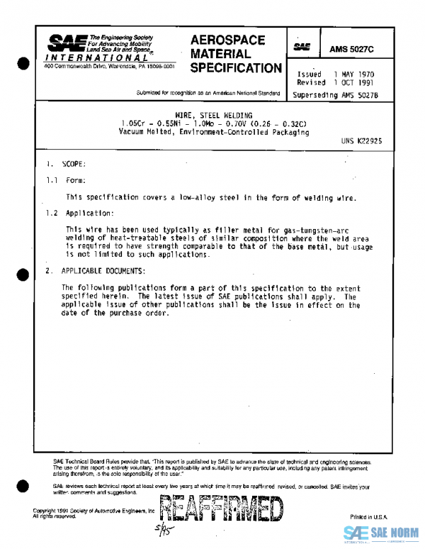 SAE AMS5027C PDF