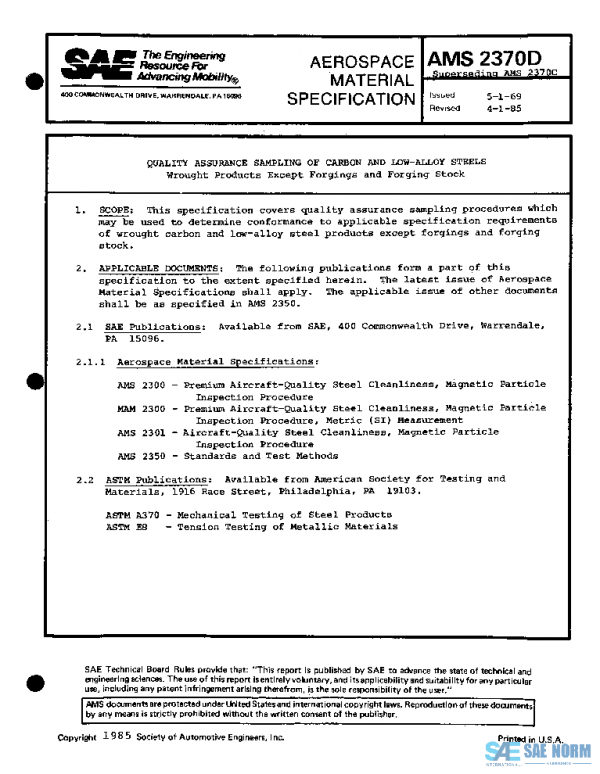 SAE AMS2370D PDF