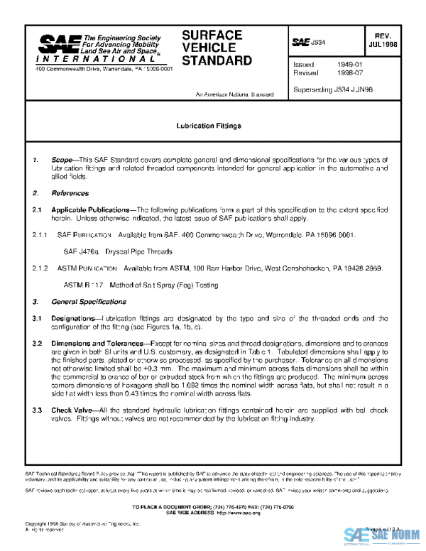 SAE J534_199807 PDF SAE J534_199807 PDF