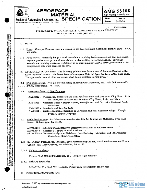 SAE AMS5510K PDF