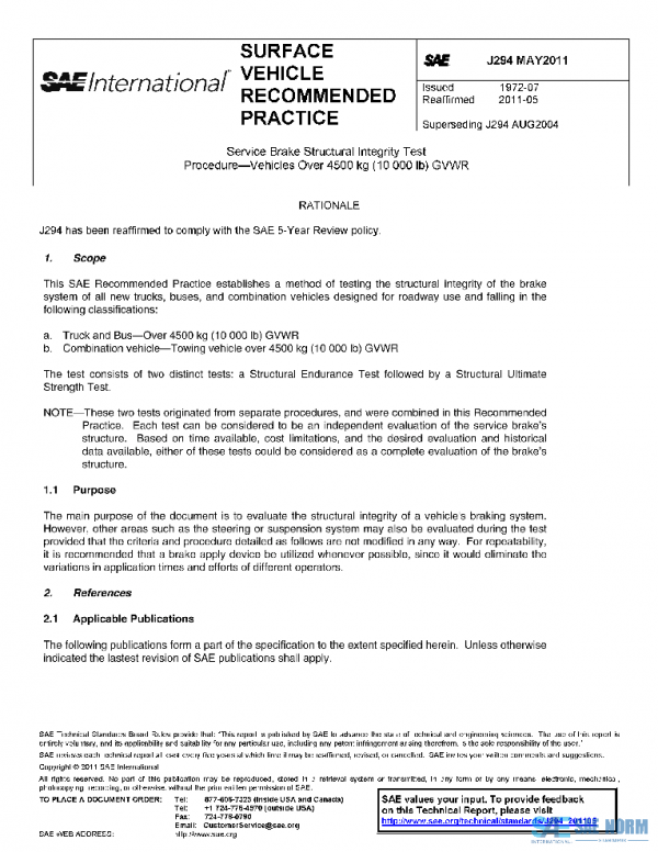 SAE J294_201105 PDF