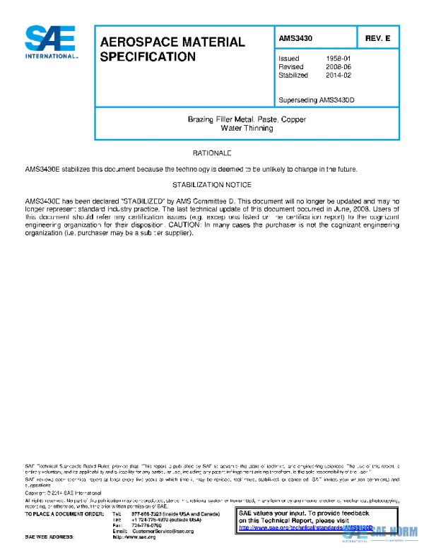SAE AMS3430E PDF