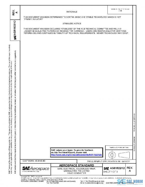 SAE AS81822/12A PDF SAE AS81822/12A PDF