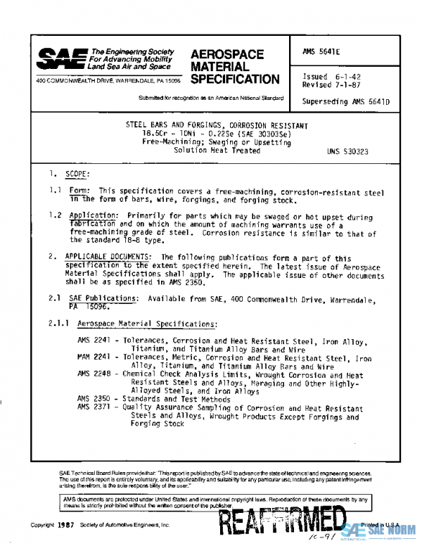 SAE AMS5641E PDF