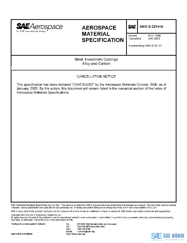 SAE AMSS22141A PDF SAE AMSS22141A PDF