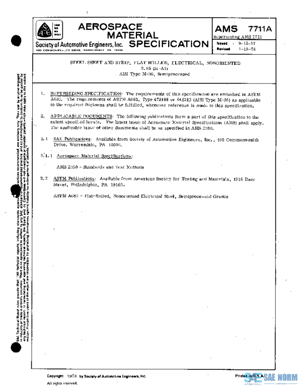 SAE AMS7711A PDF SAE AMS7711A PDF