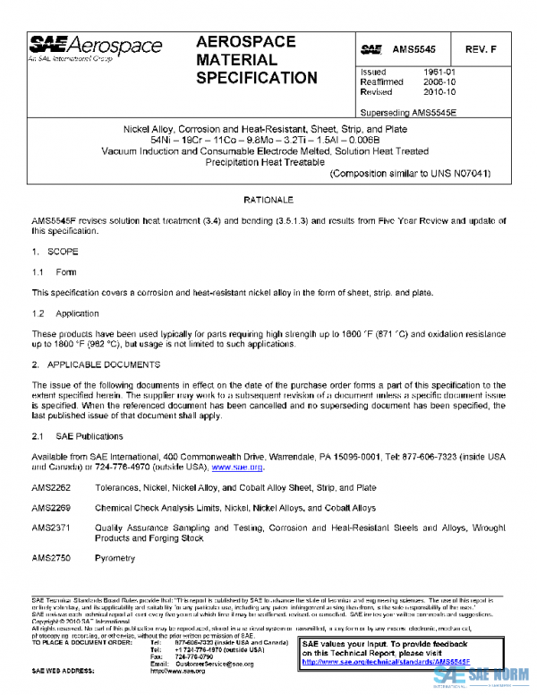 SAE AMS5545F PDF