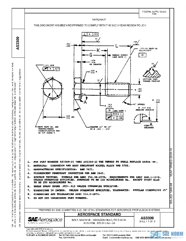 SAE AS3309 PDF