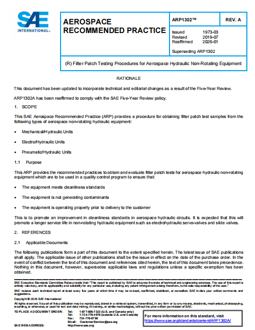 SAE ARP 1302A PDF 2026 SAE ARP 1302A PDF 2026