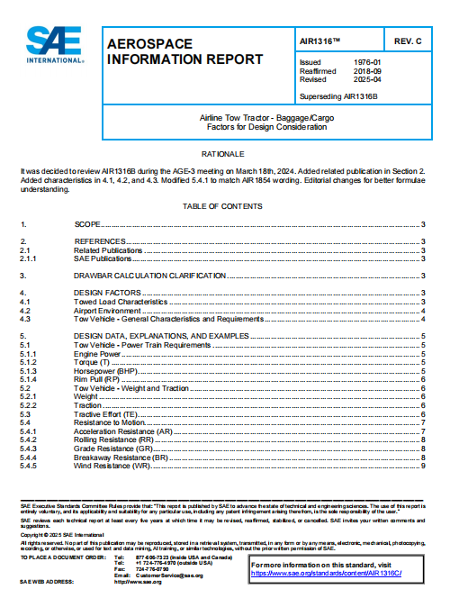 SAE AIR 1316C PDF 2025