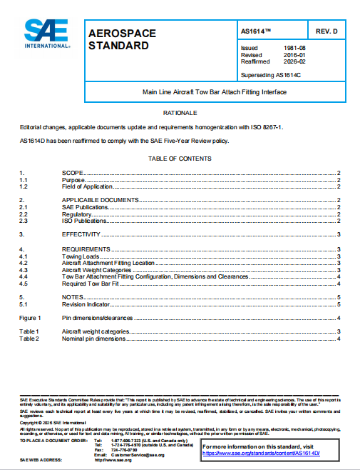 SAE AS1614D 2026 PDF