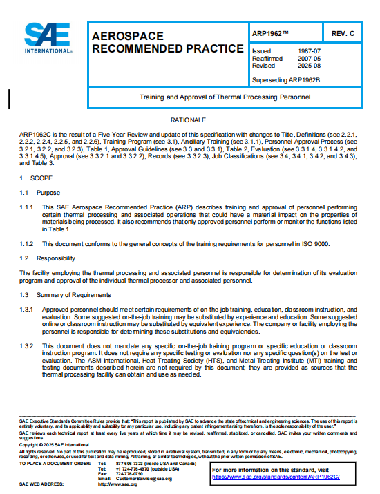SAE ARP 1962C PDF 2025