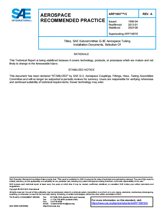 SAE ARP 1987-3A PDF 2025