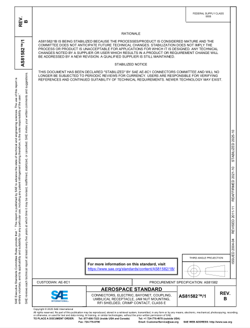 SAE AS81582-1B PDF 2025