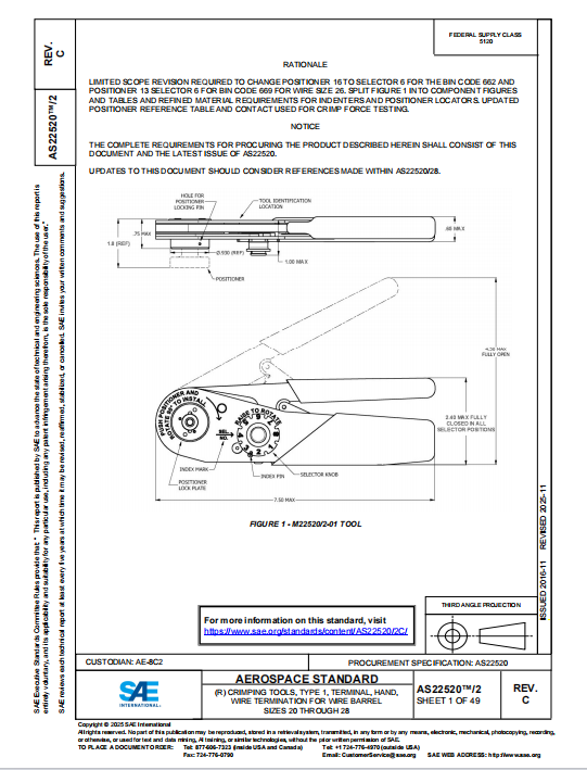 SAE AS 22520-2C PDF 2025