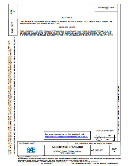 SAE AS 21231B PDF 2025