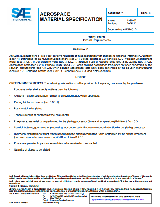 SAE AMS 2451E PDF 2025