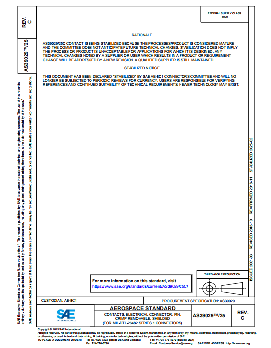 SAE AS39029-25C PDF 2025