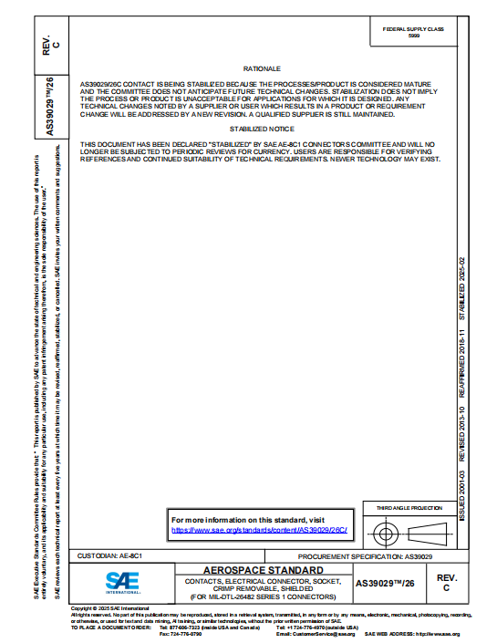 SAE AS39029-26C PDF 2025