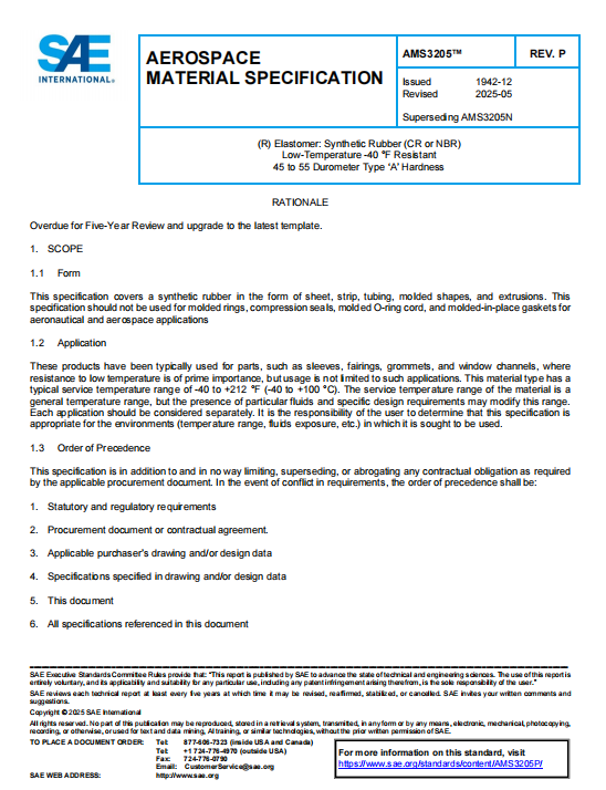 SAE AMS 3205P PDF 2025